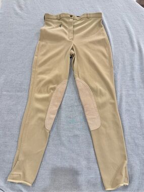 Tuff Rider Equestrian Breeches in Tan Sz. M/L Riding Horseback